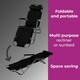 image 3 of Neo Black Pair of 2 In 1 Sun Lounger Chairs Set | Multi