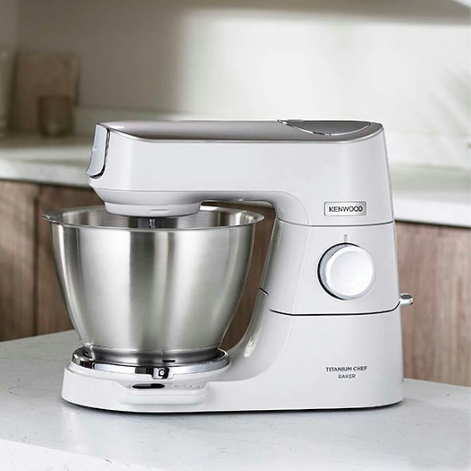 image 1 of Kenwood Stand Mixer, Titanium Chef Baker, 5L White