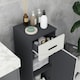 image 8 of kleankin Bathroom Storage Cabinet, Slim Bathroom Cabinet with Soft Close Door