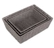 image 4 of Set of 3 Grey Paper Rope Serving Tray | Grey | Grey | Set of 3
