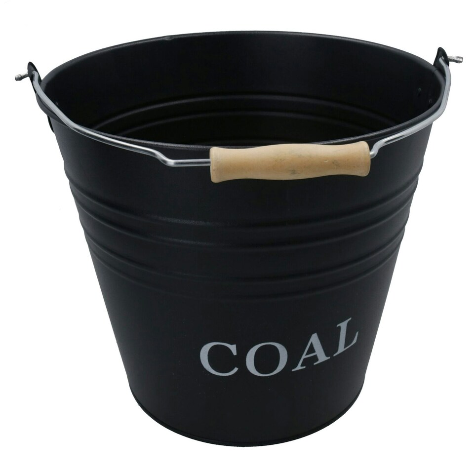 image 1 of Coal Bucket Fireplace Scuttle Fireside Carrier Storage 12 Litres Capacity Fire Log