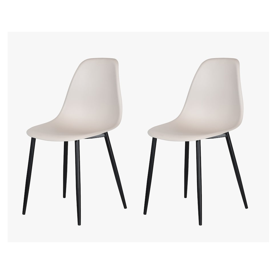image 1 of Aspen White 80cm Square Dining Table with 4 Plastic Curve Design Chairs - Compact Modern Dining Set | White | Calico | One Size | 1