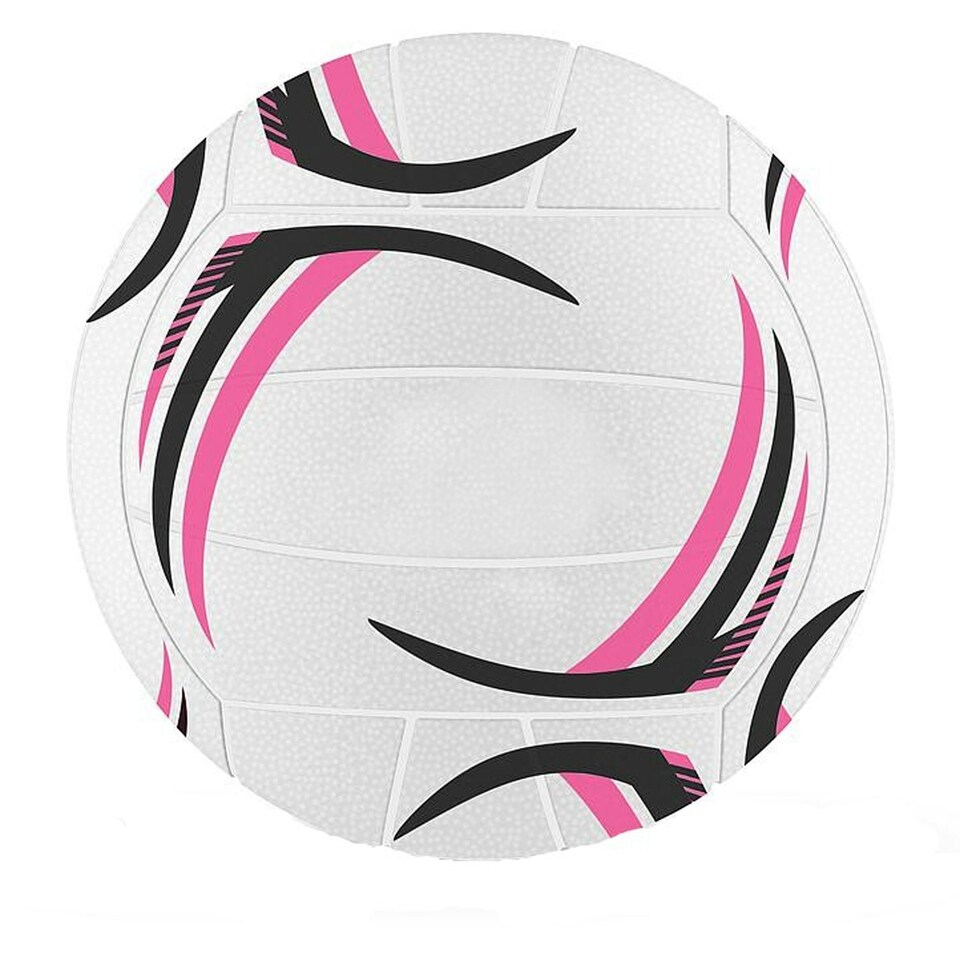 image 1 of Rhino Thunder Netball - White/Pink/Black - 5