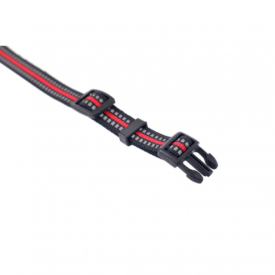 image 1 of Oypla Red Adjustable Comfortable Reflective Red Dog Collar for Neck Size 24-36cm Red | M
