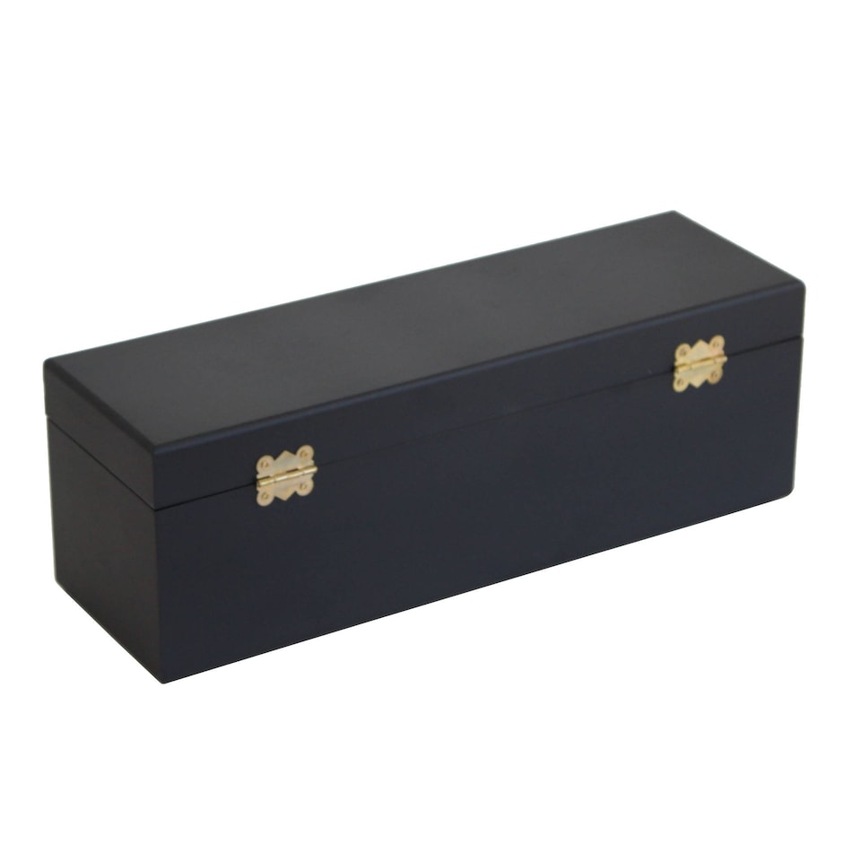 image 1 of Wine Bottle Gift Box Presentation Case & 4pc Accessories Set