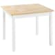 image 2 of Dining Table and Chairs - 3-piece set for children made of pine wood White