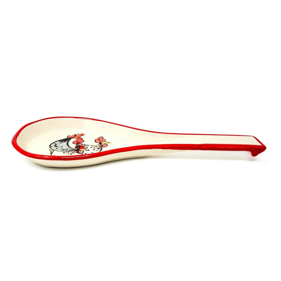 image 1 of Verano Spanish Ceramics Farmhouse Ceramic Spoon Rest - 27cm