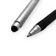 image 4 of Zebra Z-Grip Classic Stylus Ballpoint Pen Silver Barrel Black Ink Pack of 2