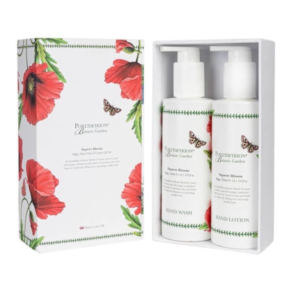 image 1 of Botanic Garden by Wax Lyrical Handwash & Lotion Gift Set Poppy