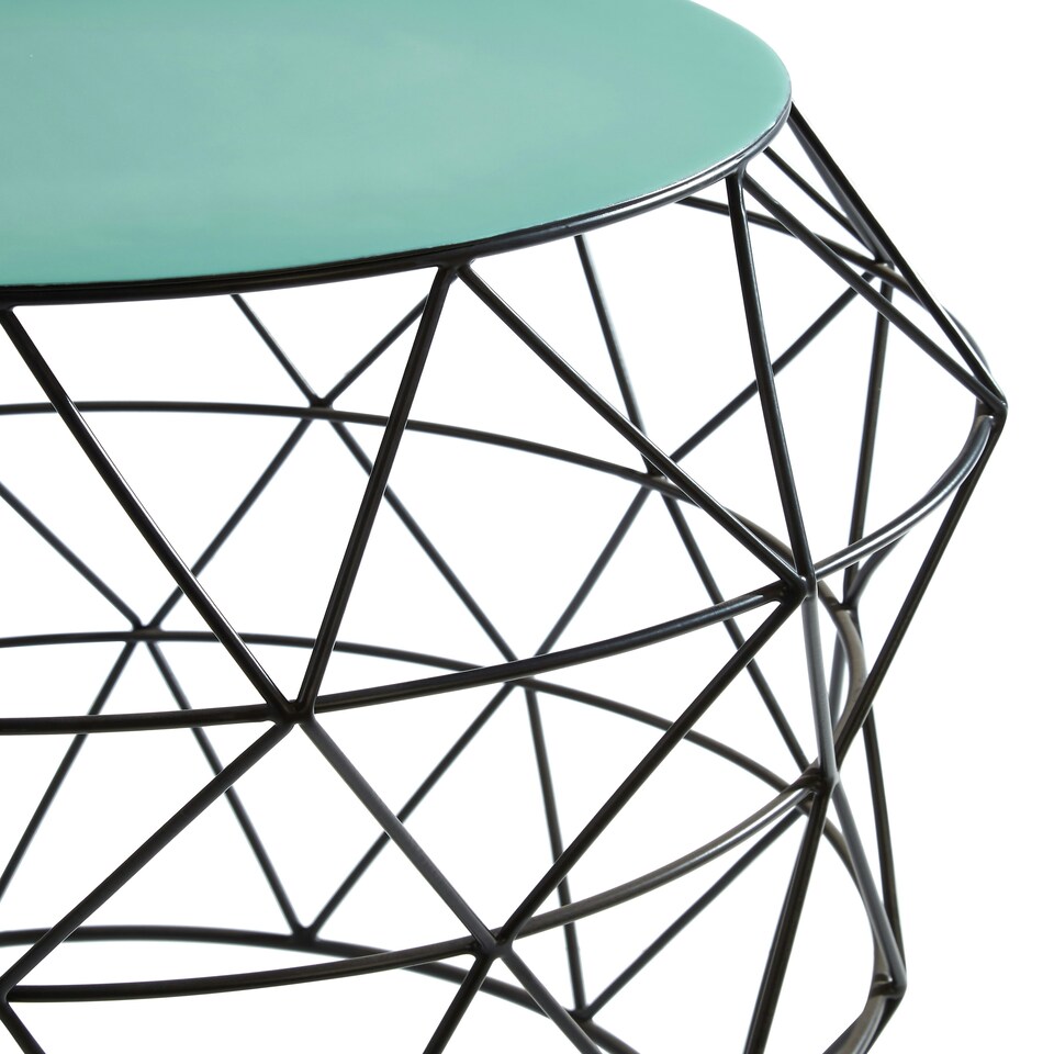 image 1 of Interiors by Premier Corina Side Table With Green Enamel Top