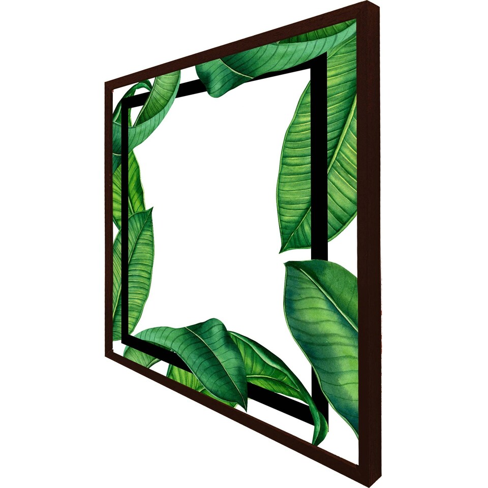 image 1 of Botanical & black border (Picture Frame) Black | XS