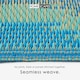 image 3 of Homescapes Outdoor Rug Luxury Waterproof Reversible Recycled, For Garden, Amber Ikat Blue | 180 x 270 cm