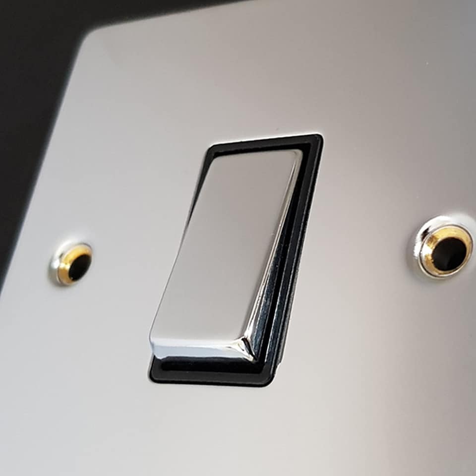 image 1 of SE HOME Polished Chrome 1 Gang Blank Plate | Chrome | Polished Chrome