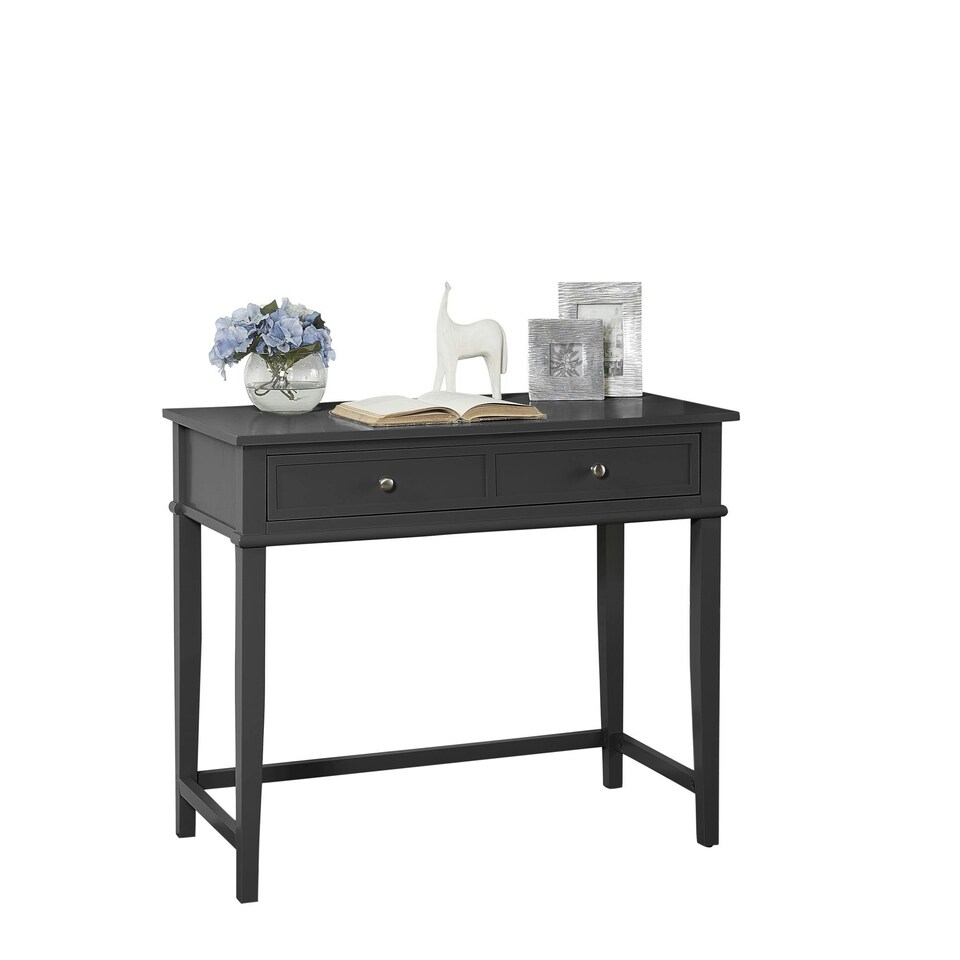 image 1 of Franklin Writing Desk with 1 Drawer Black