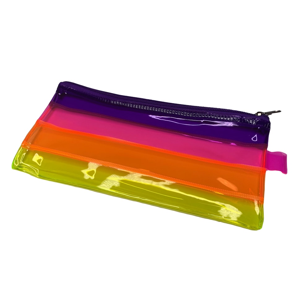 image 1 of DL Rainbow Coloured Rainbow Pencil Case
