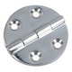 image 3 of Polished Door Circular Hinge 10 Pack Stainless Steel 64mm diameter 316 Marine Cabin