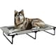 image 1 of PawHut Raised Dog Bed with Breathable Mesh for Large Dogs Grey | L