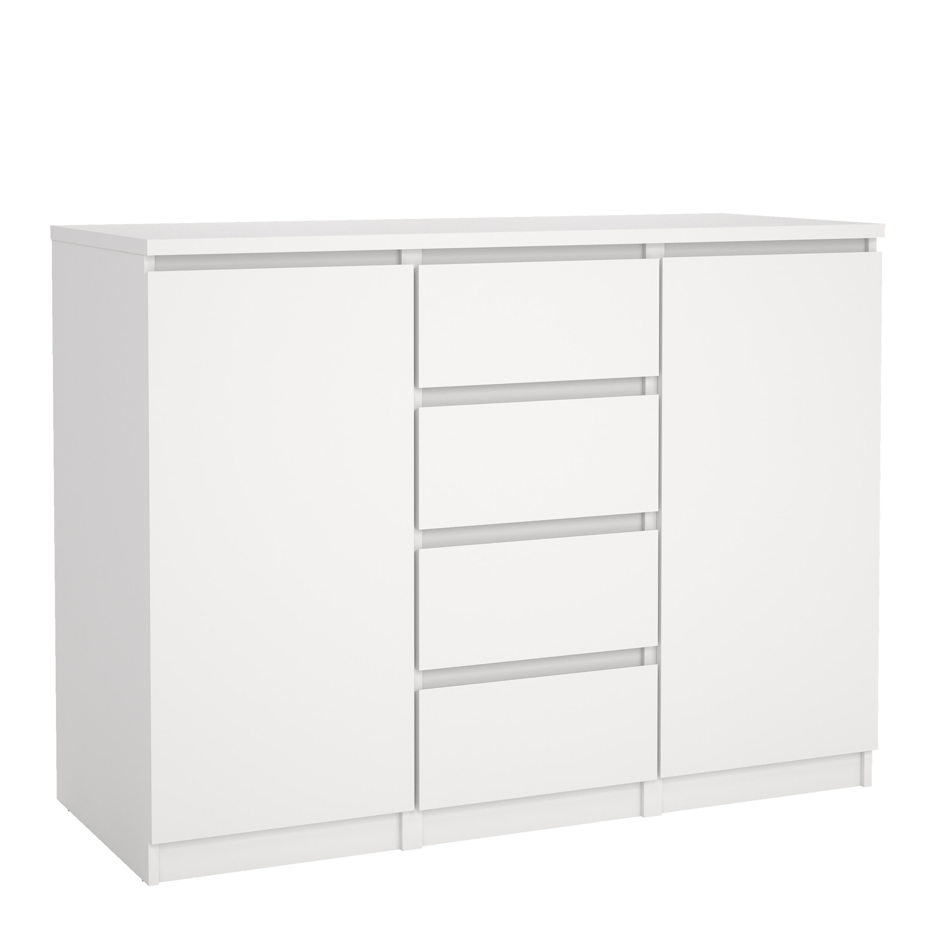 Furniture To Go Naia Sideboard 4 Drawers 2 Doors In White