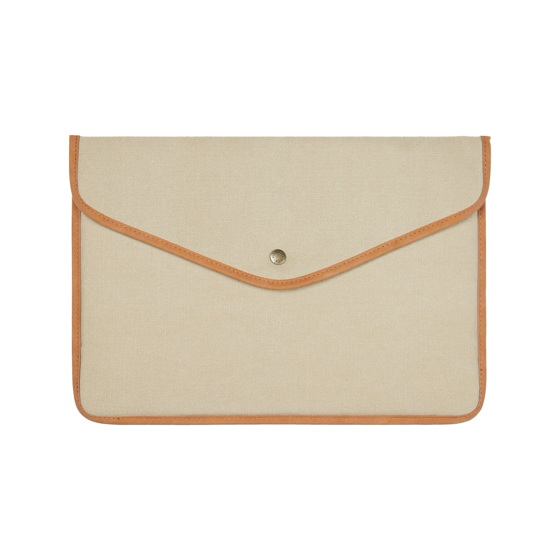 Vinga Bosler Recycled Canvas Laptop Sleeve - Beige - One Size
