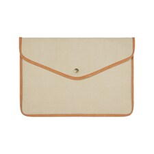 Vinga Bosler Recycled Canvas Laptop Sleeve - Beige - One Size
