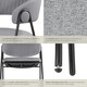 image 4 of Dining Chair Bedano - woven fabric, padded, 150 kg load capacity - Set of 4 Grey