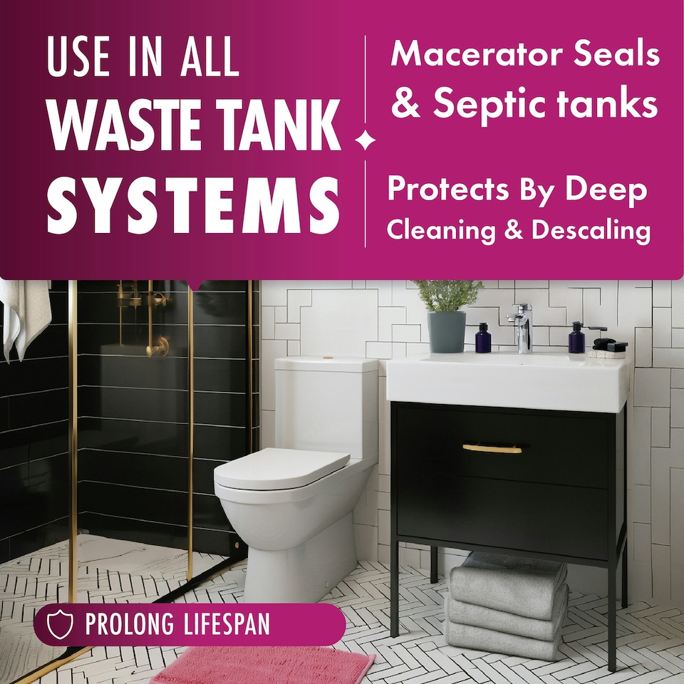 image 1 of Dirtbusters Toilet Cleaner, Deodoriser Descaler (1L) Berry Fresh Macerator & Septic Tank Safe Formula