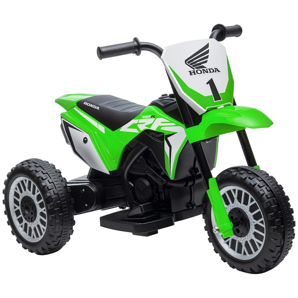 image 1 of HOMCOM Honda CRF450RL Licensed 6V Kids Electric Motorbike w/ Horn - Green