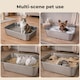 image 8 of Skylos Cat Litter Box Stainless Steel Toilet Tray for Kittens Cats Large
