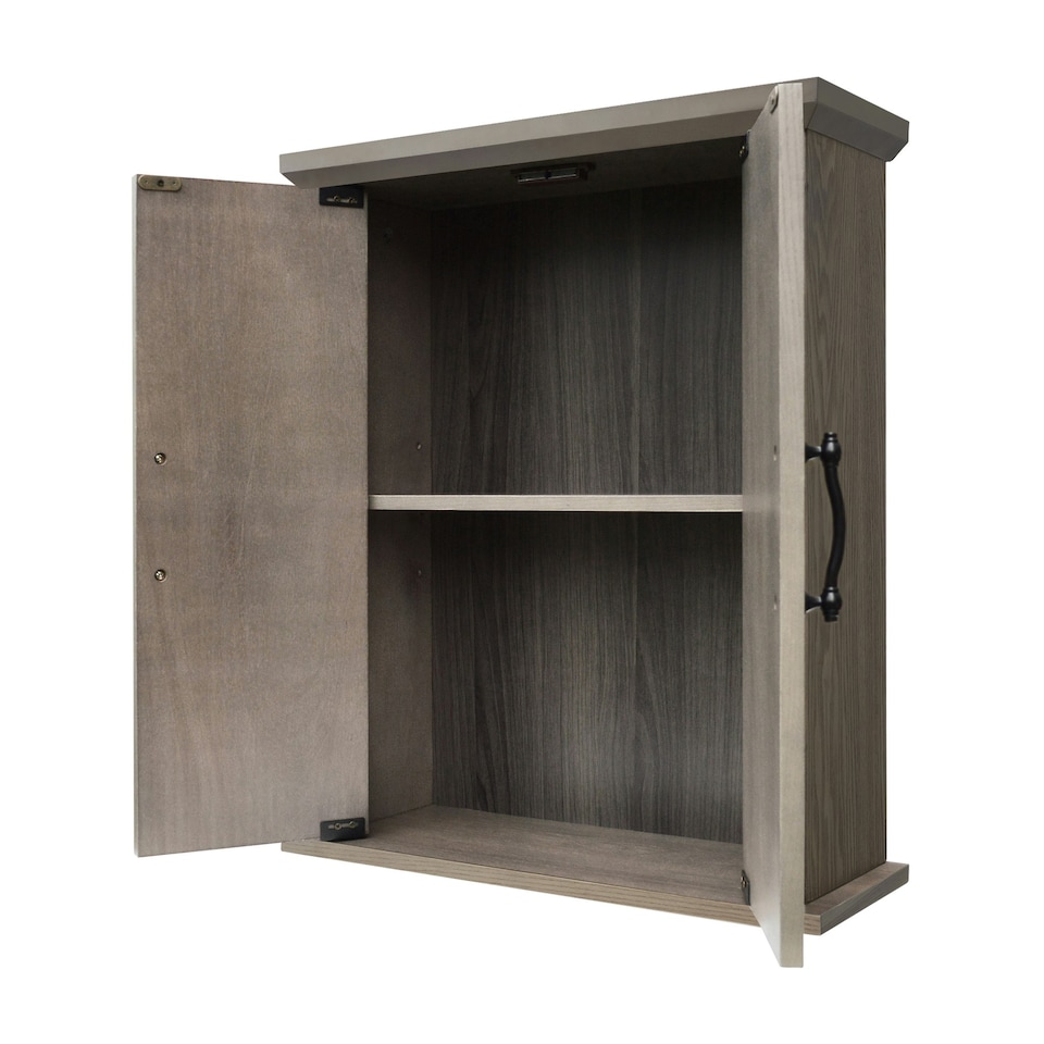image 1 of Teamson Home Wooden Bathroom Wall Medicine Storage Cabinet