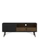 image 2 of Ry TV Unit 1 Door 1 Drawer in Matt Black Walnut