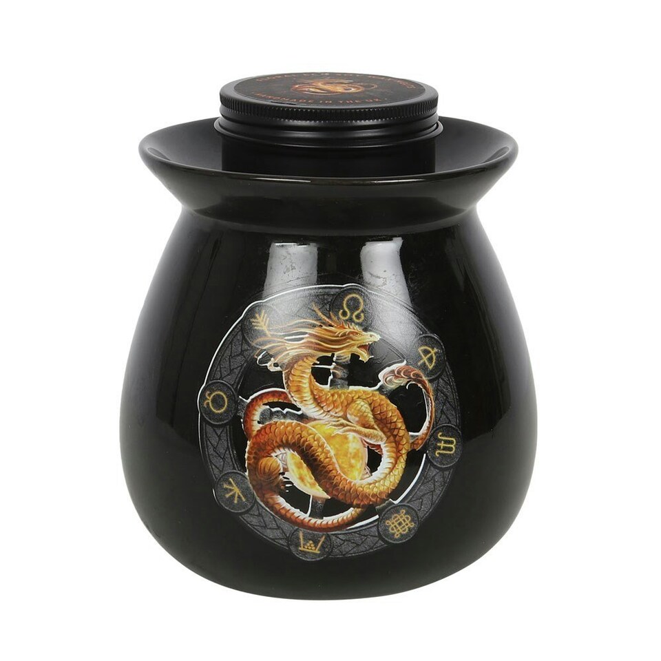 image 1 of Anne Stokes Litha Wax Melt Burner Set - Black - One Size