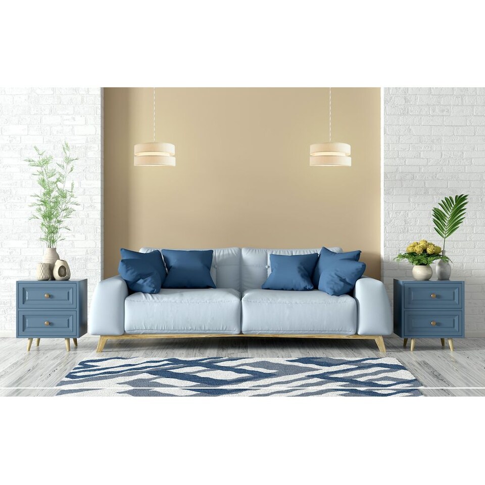 image 1 of Contemporary Quality Cream Linen Fabric Triple Tier Ceiling Pendant Light Shade | Cream