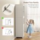 image 6 of HOMCOM Kitchen Cupboard Storage Cabinet Adjustable Shelves, Glass Doors, White