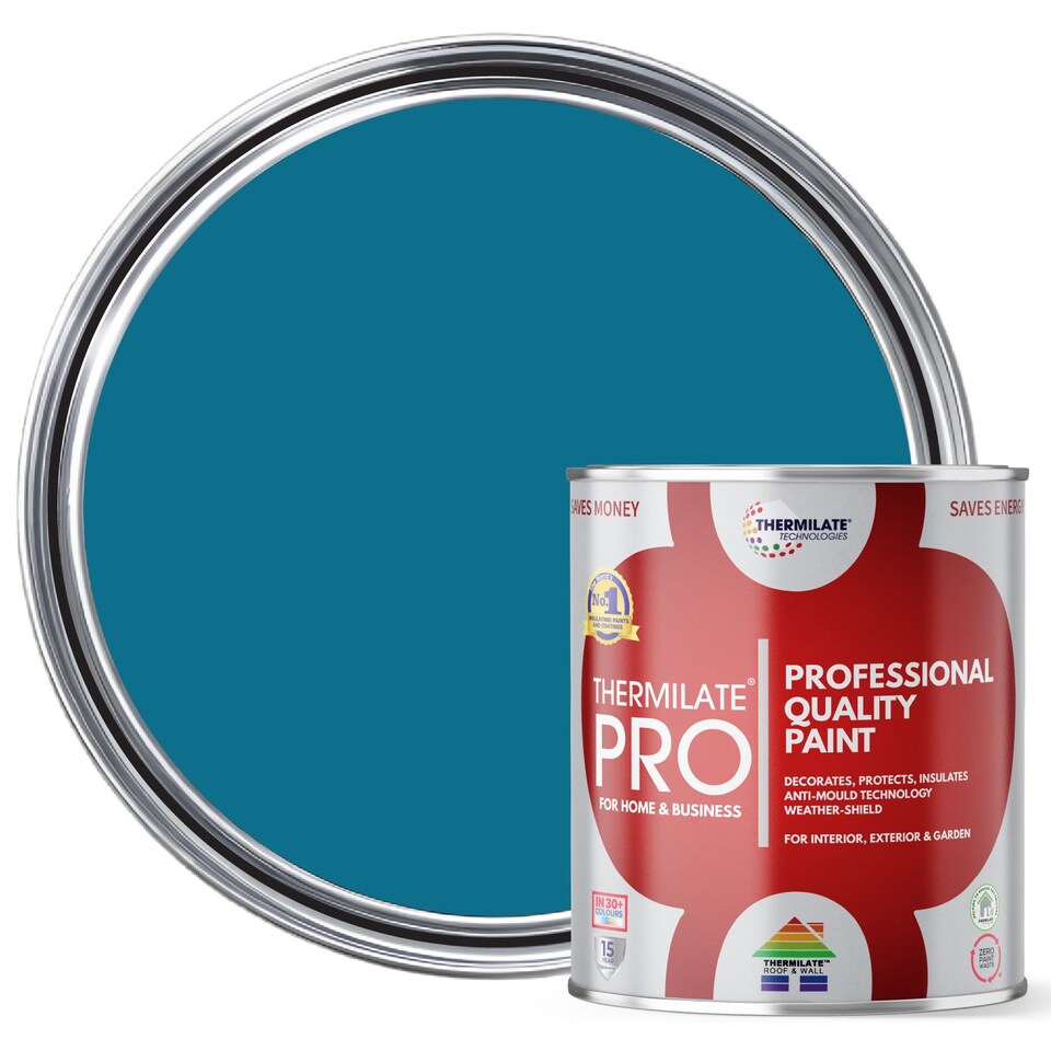 image 1 of Thermilate PRO FLEX Interior & Exterior Paint - Multi-Surface Paint & Primer - All-in-One - Sky Blue - 5L - Matt