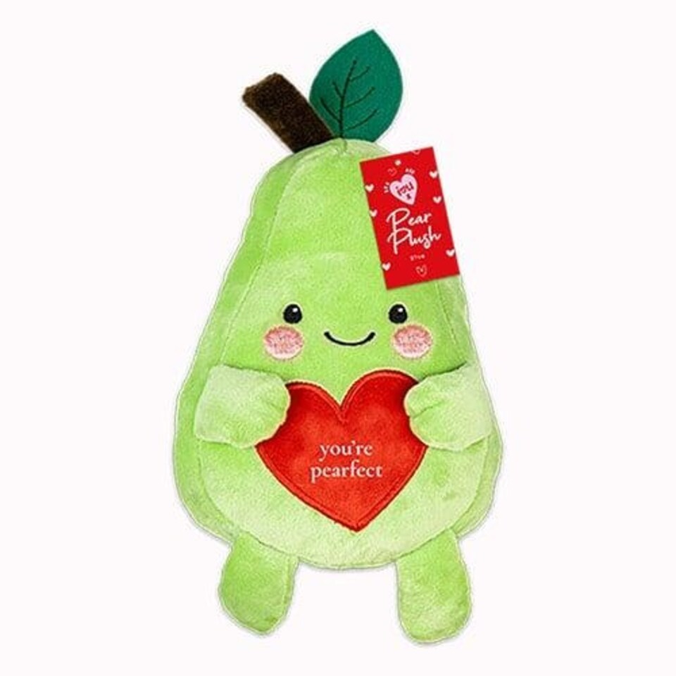 Pear Love Heart Valentine's Plush Soft Toy 27cm