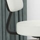 image 8 of HOMCOM Adjustable Swivel Salon Chair Padded Seat Back 5 Wheels White