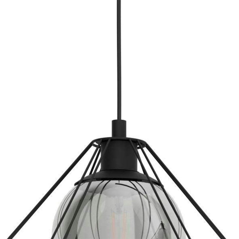 image 1 of Burton 3 Light Black Ceiling Pendant Bar