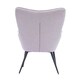image 3 of Vera Fabric Occasional Living Room Modern Accent Chair (Light Grey)