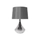 image 3 of Willis Satin Nickel Glass Table Lamp