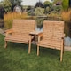 image 1 of Valley 5 Seat Set 1X2B 1X3B Straight Tray - Timber - L100 x W215 x H95 cm - Garden Furniture - Fully Assembled
