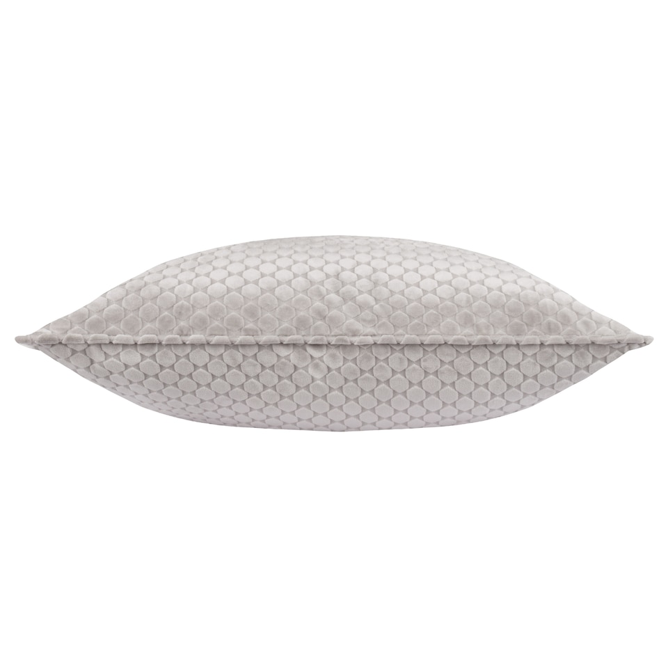 image 1 of Paoletti Neptune Velvet Cushion | Silver | Silver | 50 x 50cm | 1