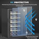image 8 of HOMCOM 41 Bottle Wine Cooler Fridge, Freestanding Wine Refrigerator 