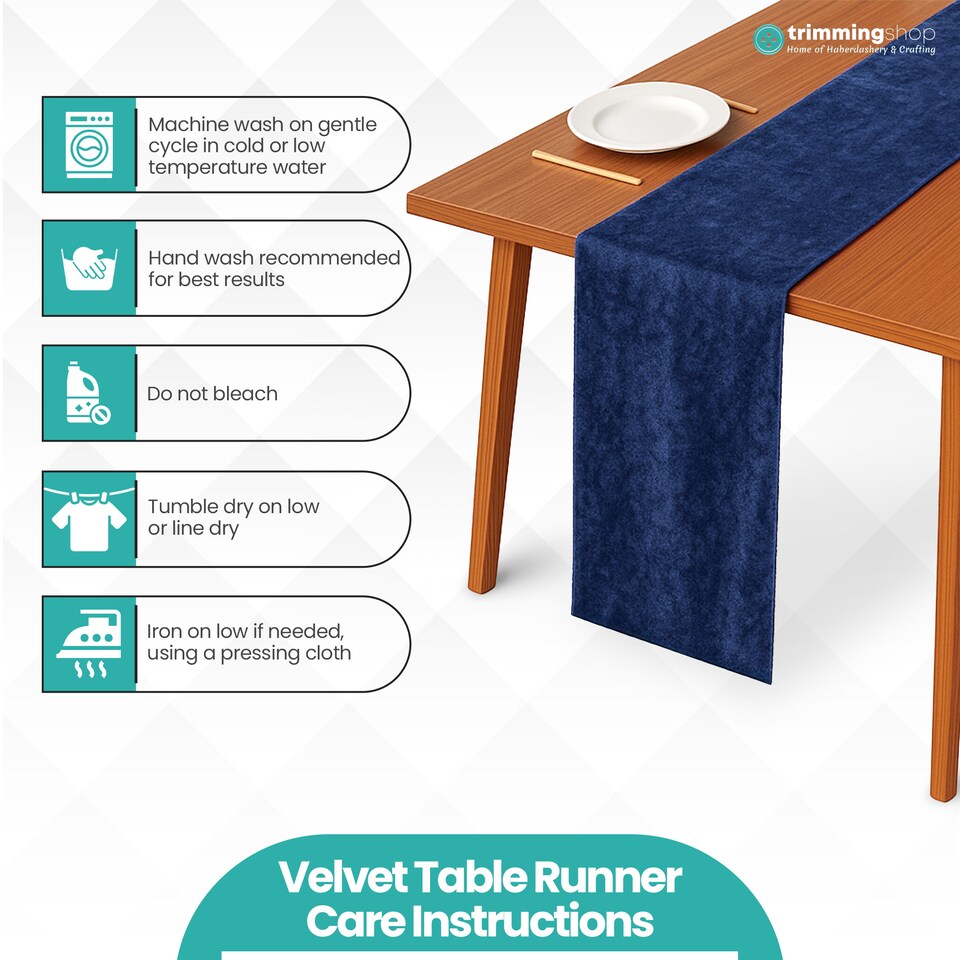 image 1 of Crushed Velvet Table Runner, Glitz Table Runners - 33 x 274cm