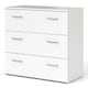 image 3 of Space Chest of 3 Drawers in White