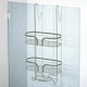 image 2 of Showerdrape Dante Sage Green 2 Tier Over Door Hook Door Shower Caddy | Green | Sage Green | 1