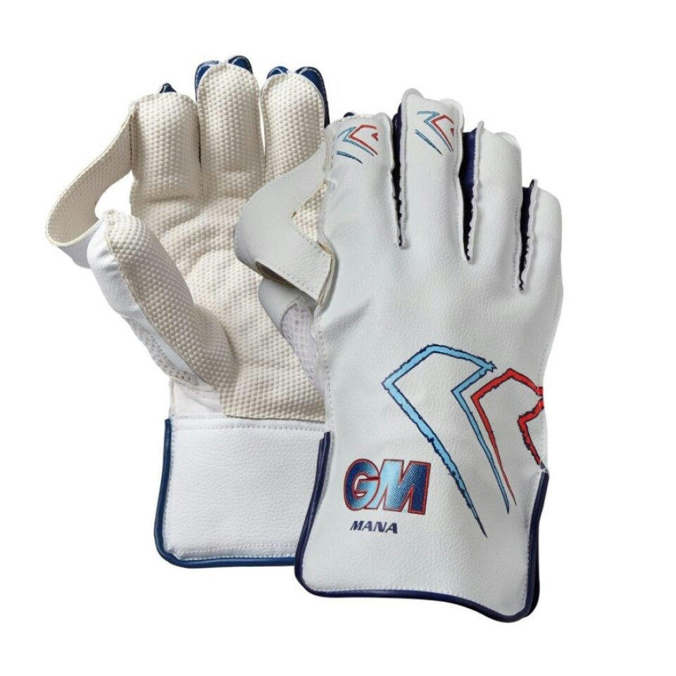 Gunn And Moore Childrens/Kids 2024 Mana Wicket Keeper Gloves - White - 18cm x 10cm