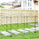 image 9 of Outsunny 4PCs Decorative Garden Fencing 43in x 11.4ft Steel Border Edging