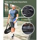 image 5 of Gr8 Home Blue Black 4m Badminton Net Post Set Portable Volleyball Pickleball Tennis