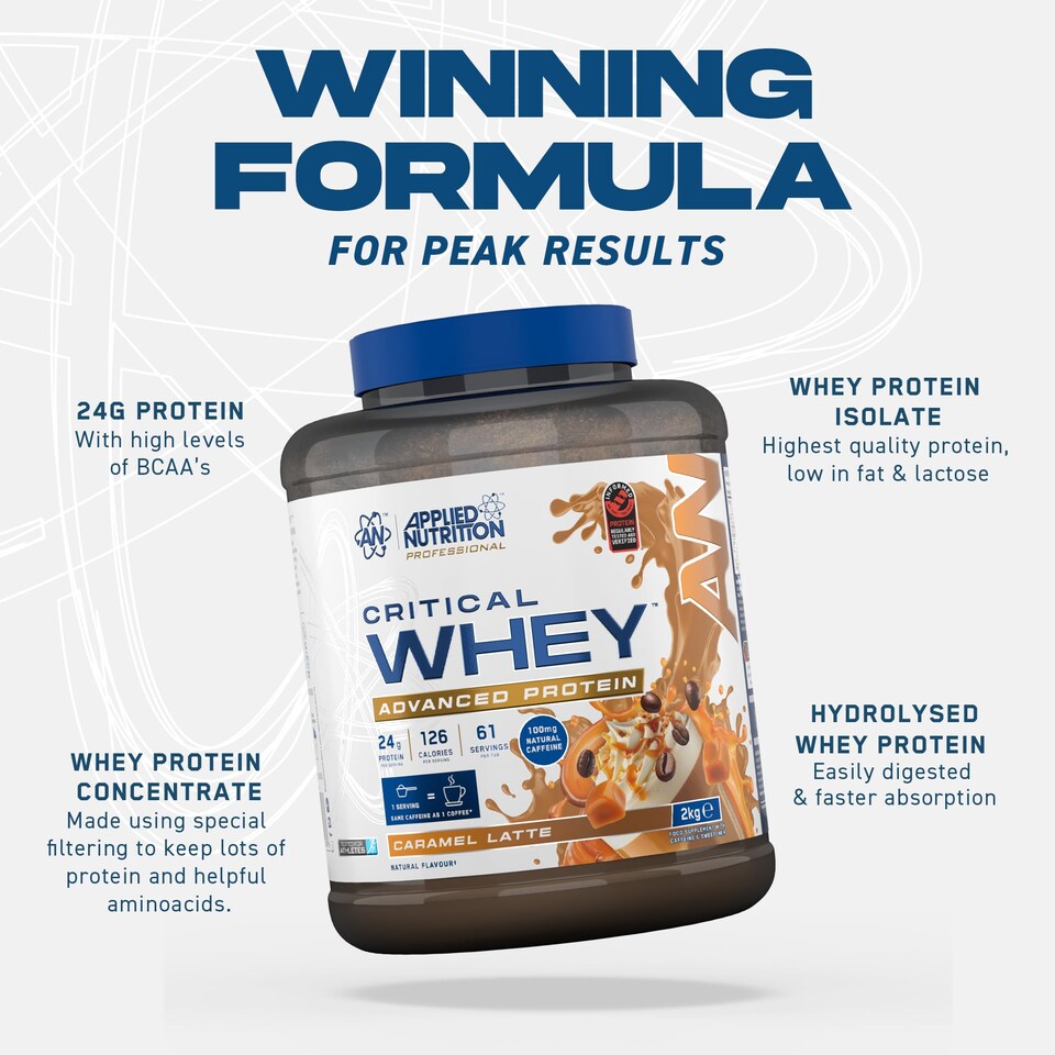 image 1 of Applied Nutrition Critical Whey Advanced Protein Powder - Cookies N Cream - 61 Servings