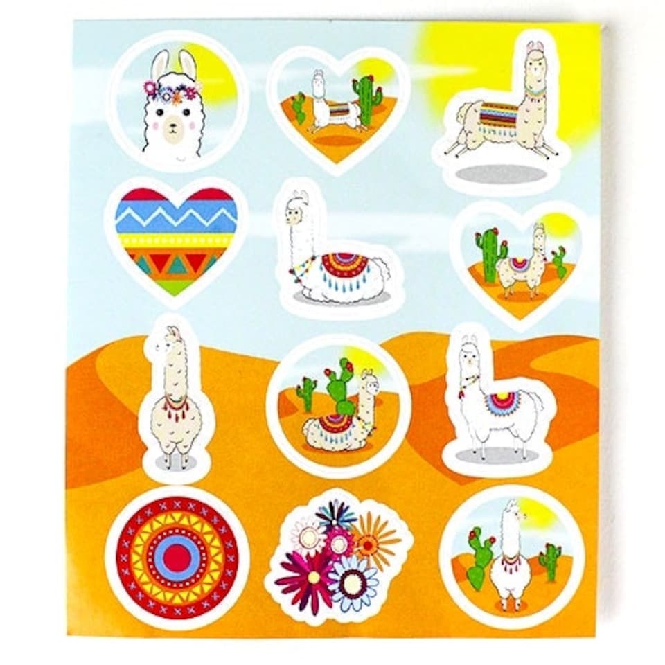 Llama Sticker Sheet